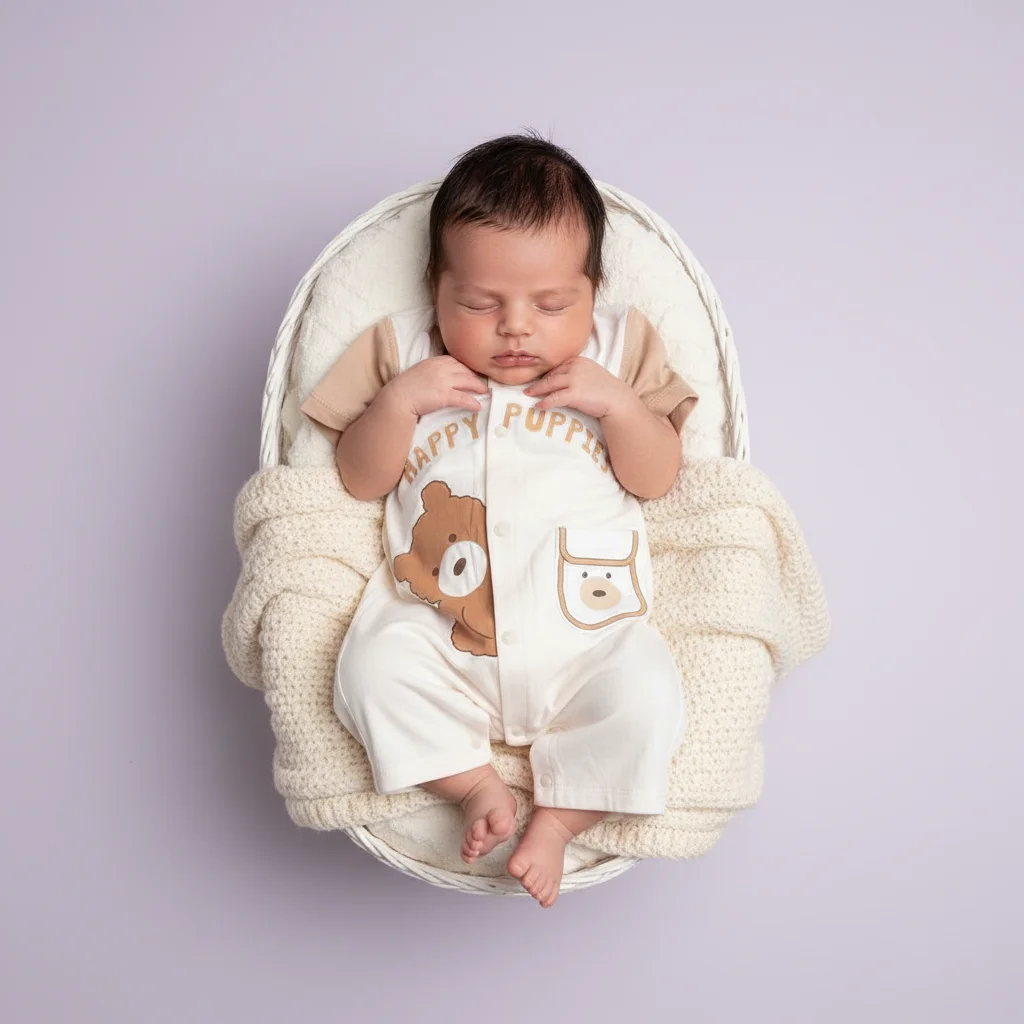 Happy Puppies Bear Baby Romper